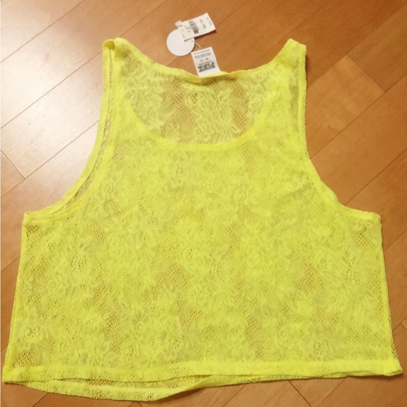 Lace stretch crop top - Picture 3 of 5